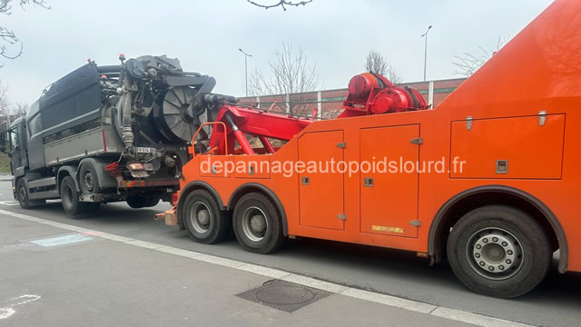 Dépannage remorquage poids lourds Marne-la-Vallée et ses environs