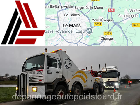 Dépannage poids lourds Le Mans (72)