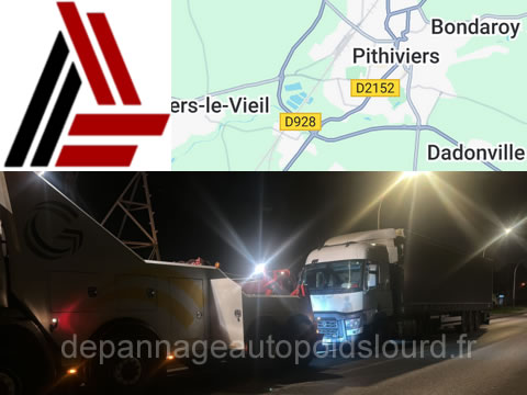 dépannage poids lourds Pithiviers 7j/24h