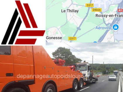 Dépannage poids lourds Le Thillay